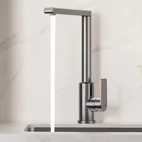 STARON Kitchen Faucet Deck Mounted Kitchen Sink Mixer Tap Single Level Stream Sprayer Nozzle Mixer T