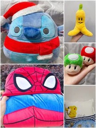 部分現貨🔯Kellytoy Squishmallows Christmas Xmas Santa stitch plush 聖誕史迪仔公仔 38 cm $159🔻幫我預訂迪士尼正版蜘蛛俠斗篷 $120