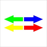MAPUNJUK ARROW DIRECTION VINYL STICKER (SOLD INDIVIDUALLY)