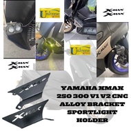 YAMAHA XMAX 250 300 V1 V2 CNC ALLOY BRACKET SPORTLIGHT HOLDER RACK SPORTLIGHT