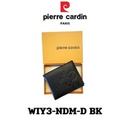Pierre Cardin (ปีแอร์ การ์แดง) กระเป๋าธนบัตร กระเป๋าสตางค์เล็ก  กระเป๋าสตางค์ผู้ชาย กระเป๋าหนัง กระเป๋าหนังแท้ รุ่น WIY3-NDM-D พร้อมส่ง ราคาพิเศษ
