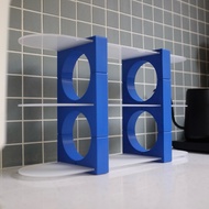 Mug shelf modular aesthetic glass shelf matcha coffee