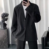 Jacket Blazer Men'S Long-Sleeved unisex basic Korean Flannel, Suitable For All Time, Korean Style, Vest