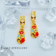 💎💎Fancy Jewellery💎💎 Emas 916 Charms Flower Shoes Colourful Emas 916 Tulen