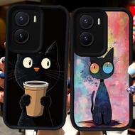 Black Casing for VIVO Y15a Y75 Y55 Y35 Y56 iQOO 13 Z10 T4 Z9X Z9 Y22s Y16 Y15s Y22 Y01 5G Y01A H2 Bl