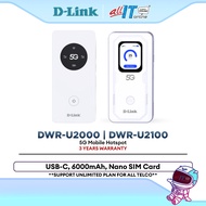 D-Link DWR-U2100 / DWR-U2000 5G Mobile WiFi Hotspot Portable Router Dual Band WiFi 6 Battery SIM Tra