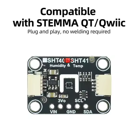 SHT45 SHT41 T/H Sensor For STEMMA QT QWIIC I2C Lab High-Precision Temperature and Humidity Sensor Mo
