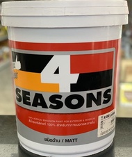 TOA 4 SEASONS | ทีโอเอ โฟร์ซีซั่นส์ | สีน้ำอะคริลิก-สีขาว A1000 สีทาบ้าน ทาผนัง ทาภายนอก ทาภายใน ด้า