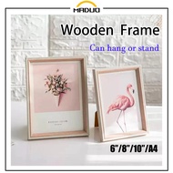 4R 6R A4 Picture Frame Wooden Photo Frame Picture ins Luxury Photo Frame Setting Table Hanging Wall