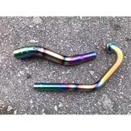 EXHAUST PIPING MANIFOLD PIPE Y15ZR V2 V2 32MM 35MM STEEL EXZOS PIPING