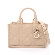 【二手】Dior Macro Cannage Book Tote Bag Mini 2WAY S5573OWHP_M51U 米色皮革 Macro Cannage Book Tote Bag Mini