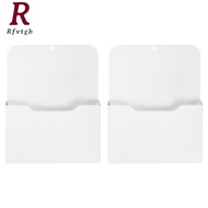 2 Pack Magnetic File Holder - Paper Holder Pocket OrganizerHanging Wall File Organizer Supplies Stor