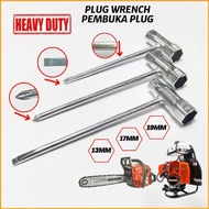 Heavy Duty Pembuka Spark Plug Mesin Rumput Chainsaw Spanar Brush Cutter Chainsaw 17x19 & 13x19 Spana