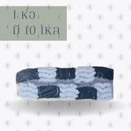 5-Stripe Cloth Gloves White Model ZW0510 (Row/10 Dozen)