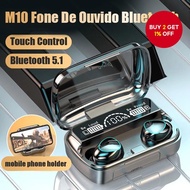 M10 TWS Wireless Earbuds Bluetooth Earphones with 9D Stereo Sound, HiFi Gaming Headset, and Mic for 