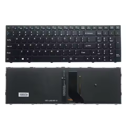 Backlit Keyboard For CLEVO N850 N857HK N857HJ N950 CVM15F26DKJ4309 6-80-N85H0-030-1 CVM15F26F0J430E 
