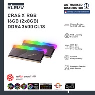 KLEVV CRAS X, XR DDR4 3200 CL16, CL18, 4000 CL19, XR5 DDR5 CL40 Gaming/OC memory