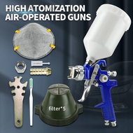 [ZHUITU] H827 Pneumatic Spray Gun Set Small Upper Pot Spray Paint Gun Car Coating Home Repair Paint 