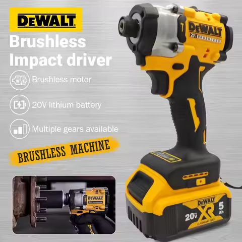 DEWALT DCF860 Cordless Compact Drill / Driver Brushless 20V Electric Drill Screwdriver Rechargeable 