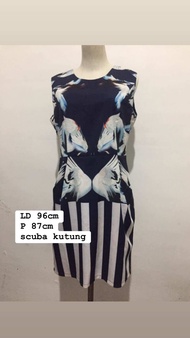 SANDANG 0805 Preloved Dress / Gaun / Rok / Terusan