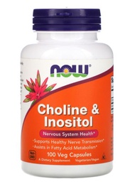 [ ถูกที่สุด ] Now Foods Choline & Inositol 500 mg 100 Capsules ( ถูกที่สุดใน Lazada )