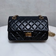 Chanel 2.55 mini 黑金牛
