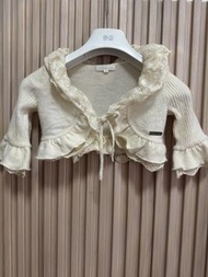 Nicholas & Bears 女童針織蕾絲外套 100% cashmere cardigan -3Y 100/52