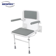Wall-Mounted Padded Shower Chair Medpro Medical Supplies
