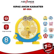 Lots of KmA Advance BF8 8 inch Cute Character Fans. Advance Official Guarantee 1 Year