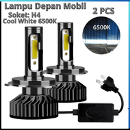 COD INOMOTIV Lampu Depan Mobil Headlamp LED H4 COB 72W Cool White 2 PCS / Lampu mobil h4 super teran