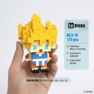 LS BRICKS Dragon Ball Micro Block Goku Vegeta Piccolo Anime Figure DIY Mini Building Bricks Toy Gift