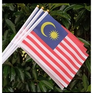 Ready Stock Malaysia Flag / Bendera Malaysia (Polyester) Bendera Tangan 21 x 14cm