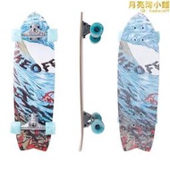 陸地衝浪板TAKEOFF專業魚板初學刷街滑雪練習免蹬代步滑板