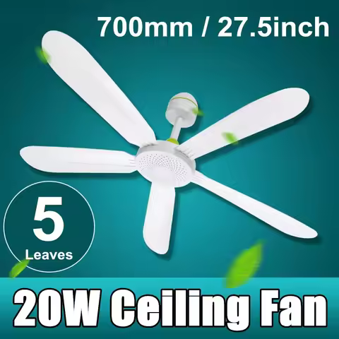 220V AU/EU/UK Silent 5 Leaves Ceiling Canopy fan with 1.8m switch Hanging Fan for Camping Bed Dormit