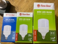 Bóng Đèn Led 12V-24V DC Rạng Đông đui xoáy E27 Công Suất 12W 20W 30W Chip LED - đế chuyển pin phổ th