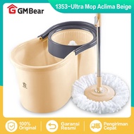 Gm Bear Ultra Mop Floor Mop Tool P001 - Spin Mop Mint/Beige