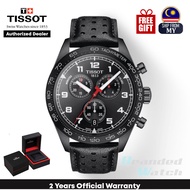 [Official Warranty] Tissot T131.617.36.052.00 Men's PRS 516 Chronograph Black Dial Leather Strap Watch T1316173605200 (watch for men / jam tangan lelaki / tissot watch for men / tissot watch / men watch)