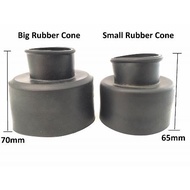 Toilet WC Black Rubber Cone For Low Level Cistern
