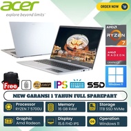 LAPTOP DESIGN GAMING ACER ASPIRE 5 SLIM A515-45-R958 RYZEN 7, 16GB, 1TB SSD, AMD RADEON, 15.6 FHD IPS, BACKLIT, WIN 11  ORIGINAL