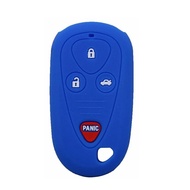 Remote Key Cover Case 4 Button Fit for Honda Acura TL TSX Dark Blue Silicone E4EG8D-444H-A OUCG8D-38