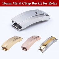 9mm Metal Clasp Buckle for Rolex Daytona Submariner GMT Fine-tuning Pull Button Stainless Steel Watc
