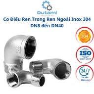 Stainless Steel Internal Thread External Thread 304 DN8 to DN40