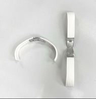 Timex 20mm 白色矽膠錶帶 White Silicon Cut to Fit Strap T2N718 白色膠帶 錶帶 - 包平郵