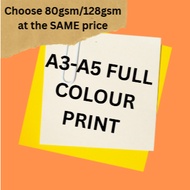 [PRINTING SERVICE] A3-A5 FULL COLOUR PRINT A4 A5