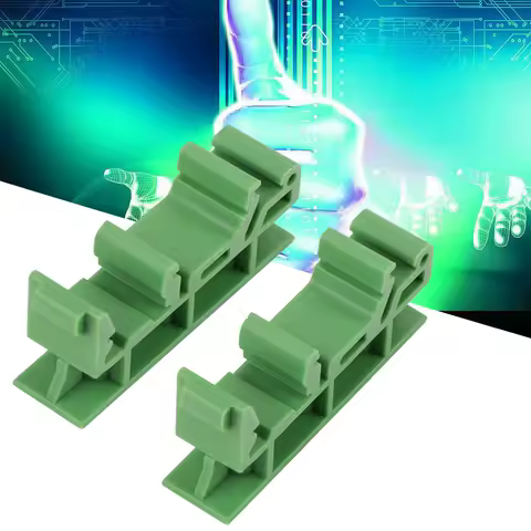 10sets 35mm PCB DIN C45 Rail Adapter Circuit Board Mounting Bracket Stand Carrier PCB Circuit Board 