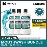 [Bundle of 3] Listerine Mouthwash 250ml Mild Taste (7 variants like Cool Mint, Total Care Zero) Fres