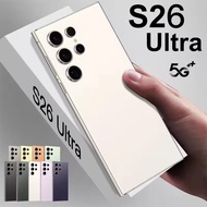 S26 Ultra Cellular Smartphone 5G Dual SIM Android 14 Cell Phone Global Version Snapdragon 8 gen 3 Ph
