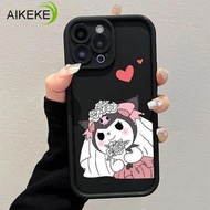 Cute Kuromi Solid Color Phone Case For Realme Narzo 70X 70 30 Pro 60X 50 50A Prime N65 N63 N61 N55 N
