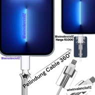 New Cable End Protector SAMSUNG GALAXY USB C/MICRO USB Saving Cable Protecth Protective Kable Original Connector Connector/Charger Connector Change Charger Cassan Casan HP Handphone All Types 1set Clear Clear Transparent Save ORI PORT