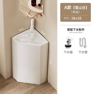 Ceramic Pedestal Integrated Floor-Standing Bathroom Floor-Standing Balcony Wash Basin Small Apartmen